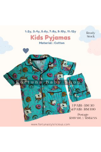 Pyjamas Unicorn Donut (Turquoise Blue)